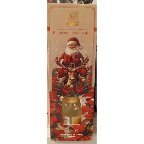 NATALE AD Diffusore fragranza con midollini PANETTONE 125ml
