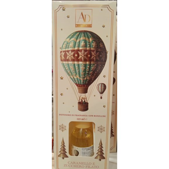 NATALE AD Diffusore fragranza CARAMELLO & ZUCCHERO FILATO 125ml