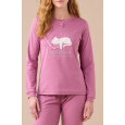 Pigiama donna caldo cotone articolo gatto FA9257