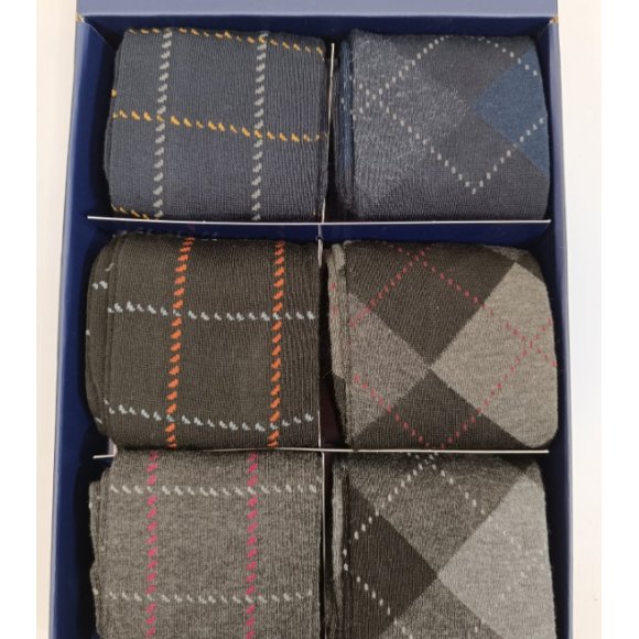 IL GRANCHIO CALZINO UOMO LUNGO ART.GC208 - COLORI ASSORTITI