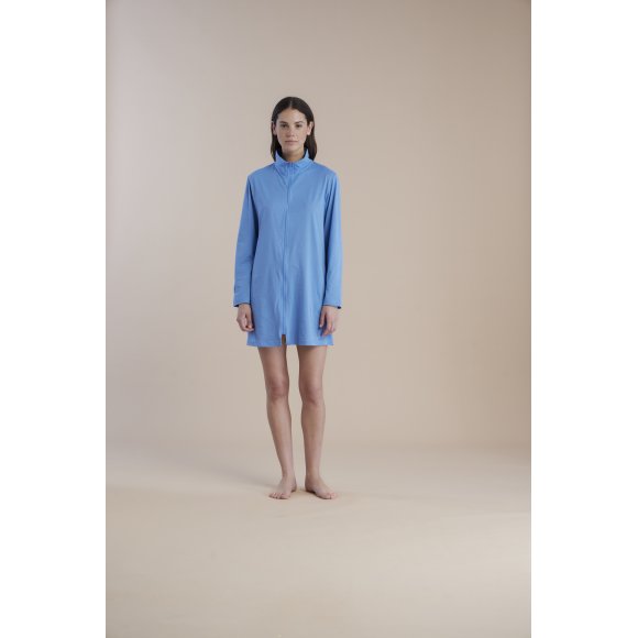 NOIDINOTTE - VESTAGLIA DONNA COTONE COD.GE002916 - AZZURRO