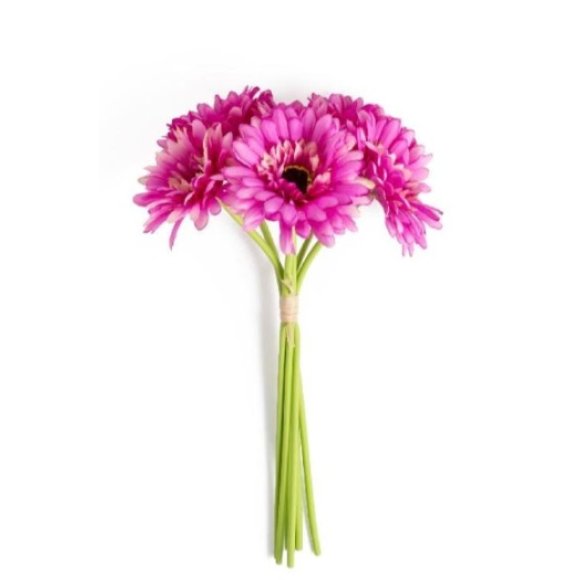 MERCURY GERBERE  FUCSIA IN POLIESTERE 16X16XH33 CM - 6 PEZZI 