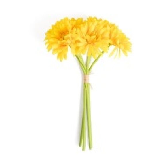 MERCURY GERBERE GIALLE IN POLIESTERE - 6 PEZZI 