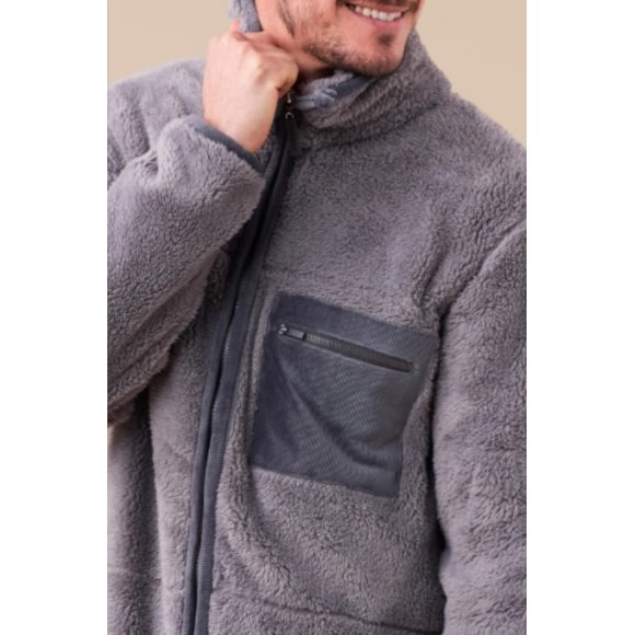 NOI DI NOTTE - Giacca uomo eco-pelliccia articolo unito Cod GE3068