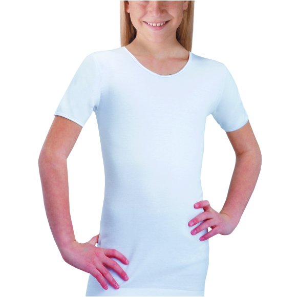 GIEMMETI - CANOTTA BIMBA MEZZA MANICA COD.41009 - BIANCO