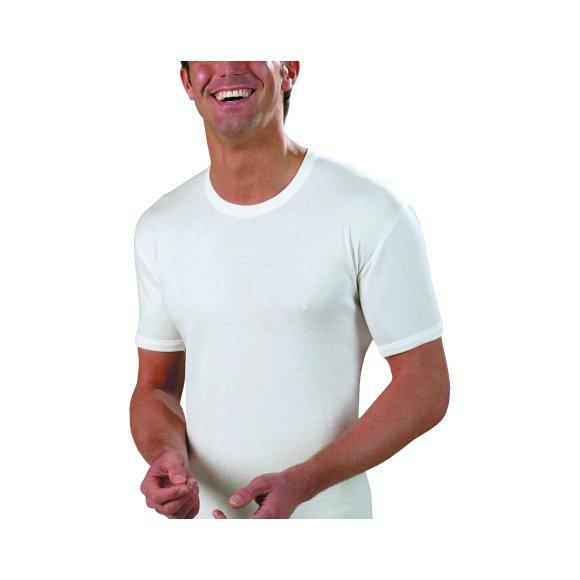 GIEMMETI - CANOTTA UOMO MEZZA MANICA COD.42015 - BIANCO