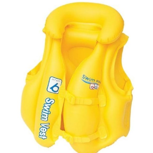 GIUBBOTTO SALVAGENTE GONFIABILE PER BAMBINO - 51X46 CM 