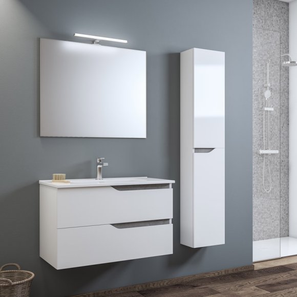 COMPOSIZIONE COD.GRACE280 BASE+LAVABO - BIANCO LUCIDO