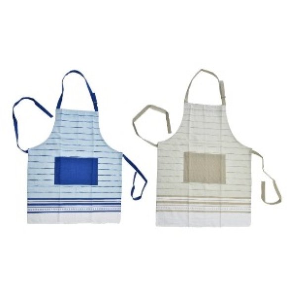 MERCURY GREMBIULE DA CUCINA RIGHE IN COTONE 60X80 CM - COLORI ASSORTITI 