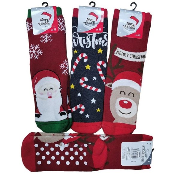 CALZINO UOMO ANTISCIVOLO NATALE  ART.HS620 