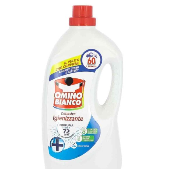 OMINO BIANCO DETERSIVO 60 LAVAGGI FORMATO IGIENIZZANTE - 2.4LT OMINO BIANCO DETERSIVO 60 LAVAGGI FORMATO IGIENIZZANTE - 2.4LT