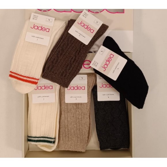 JADEA CALZINO DONNA IN CASHMERE ART.JCM804 COLORI ASSORTITI