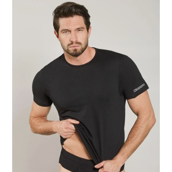 KAPPA T-SHIRT UOMO GIROCOLLO - NERA