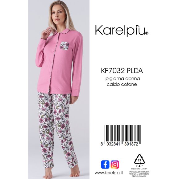 KAREL - PIGIAMA DONNA COD. KF7032PLDA