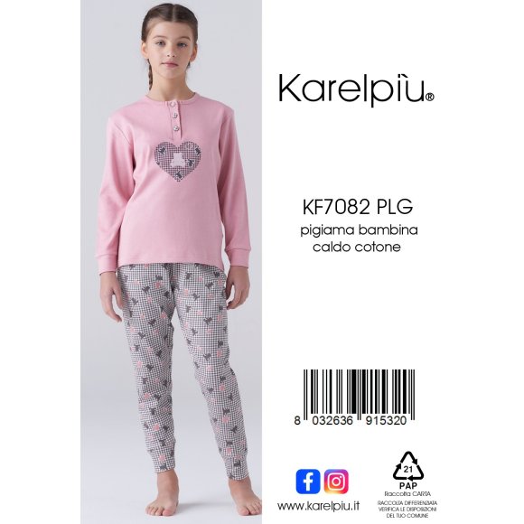 KAREL - PIGIAMA BAMBINA COD. KF7082PLG
