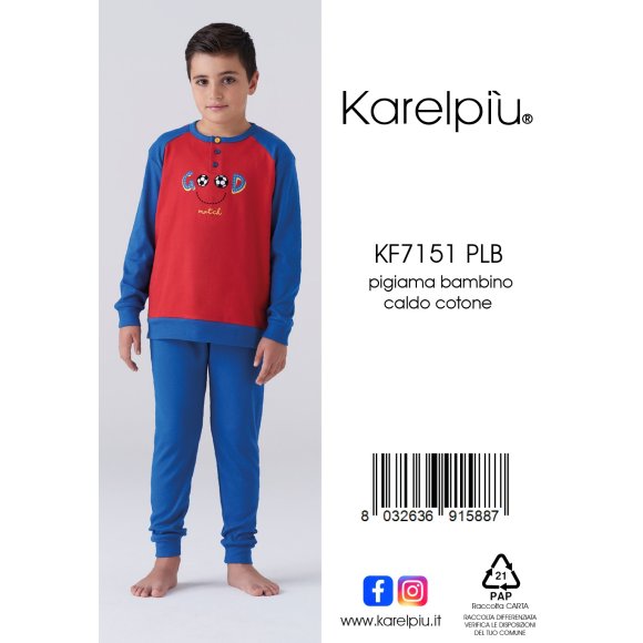 KAREL - PIGIAMA BAMBINO COD. KF7151PLB