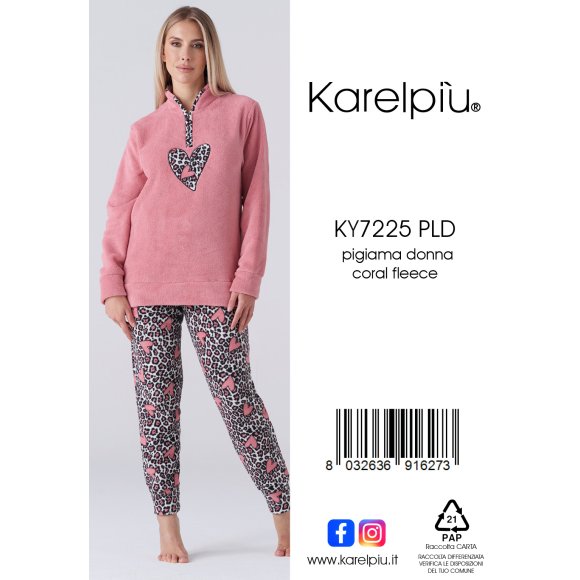 KAREL - PIGIAMA DONNA IN PILE COD.KF7225PLD