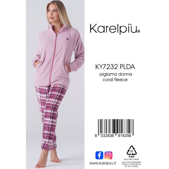KAREL - PIGIAMA DONNA COD. KF7232PLDA