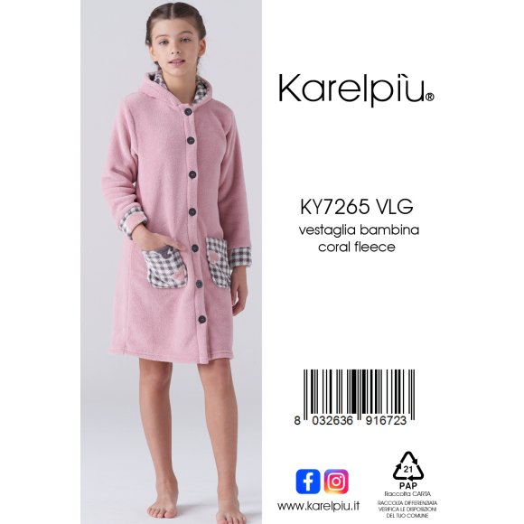 KAREL - VESTAGLIA BAMBINA COD.KF7265VLG