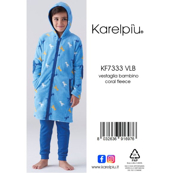 KAREL - VESTAGLIA BAMBINO COD.KF7333VLB