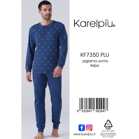 KAREL - PIGIAMA UOMO COD. KF7350PLU
