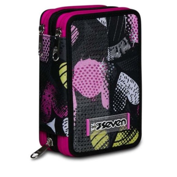 ASTUCCIO 3 ZIP SEVEN KIDDIE CRUSH | COMPLETO DI CANCELLERIA