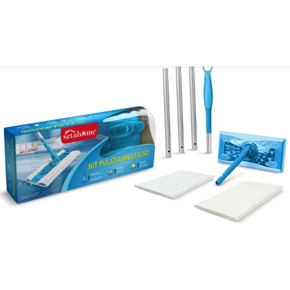 CATTURAPOLVERE KIT 1 MANICO + 4 PANNI DRY/UMIDI