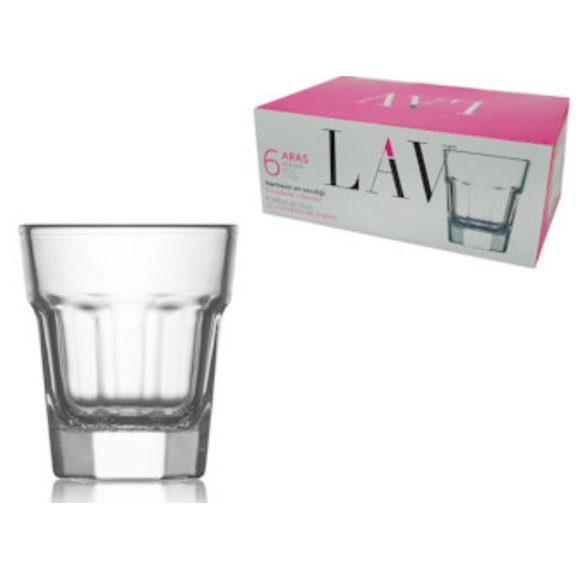 LAV SET 6 BICCHIERI LIQUORE ARAS - 45CC LAV SET 6 BICCHIERI LIQUORE ARAS - 45CC
