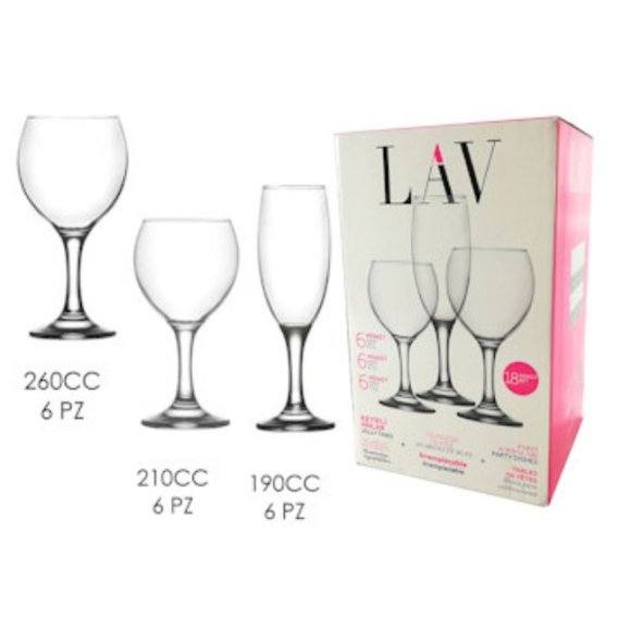LAV 18 CALICI MISKET ASSORTITI LAV 18 CALICI MISKET ASSORTITI