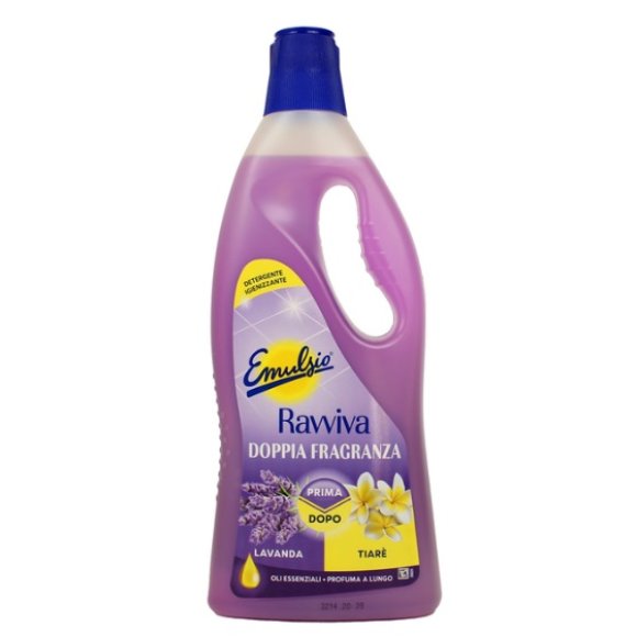 EMULSIO RAVVIVA DOPPIA FRAGRANZE LAVANDA E TIARÈ DETERGENTE IGIENIZZANTE - 750 ML