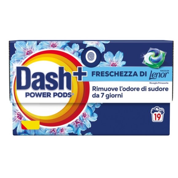 DASH POWER ECODOSI RISVEGLIO PRIMAVERILE DETERSIVO BUCATO LAVATRICE 19 PODS - 404,7 GR 