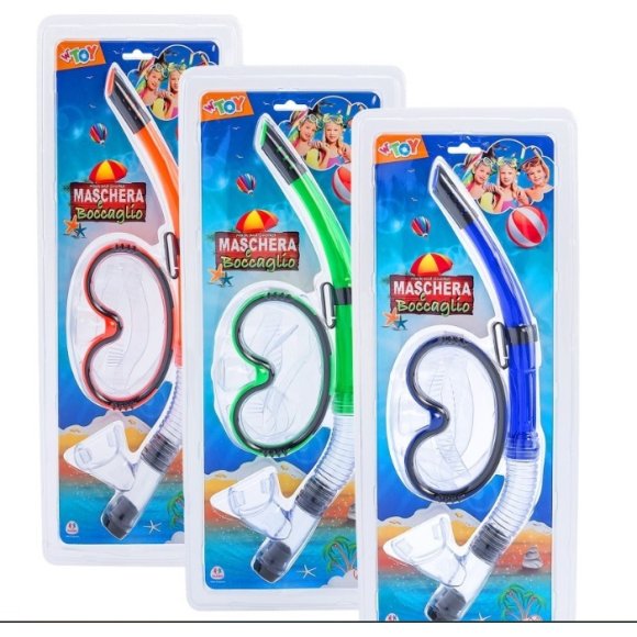 MASCHERA SUB CON BOCCAGLIO - COLORI ASSORTITI MASCHERA SUB CON BOCCAGLIO - COLORI ASSORTITI
