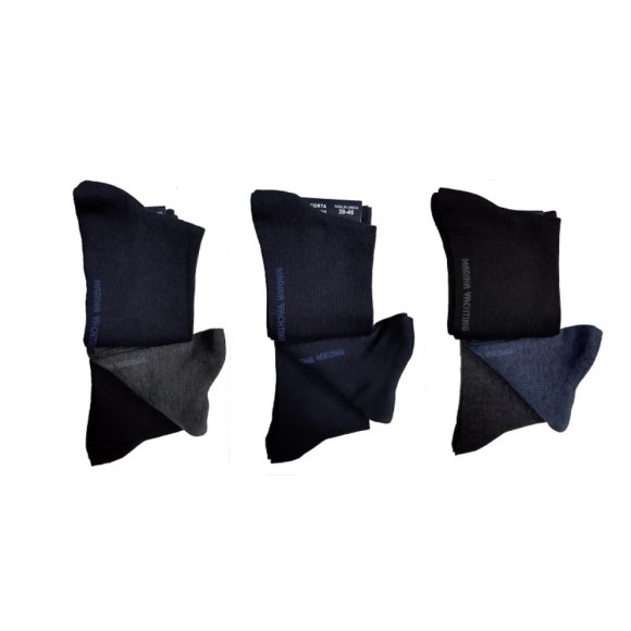 MARINA YACHTING CALZINO CORTO UOMO ART.ME100 3 PEZZI - COLORI ASSORTITI