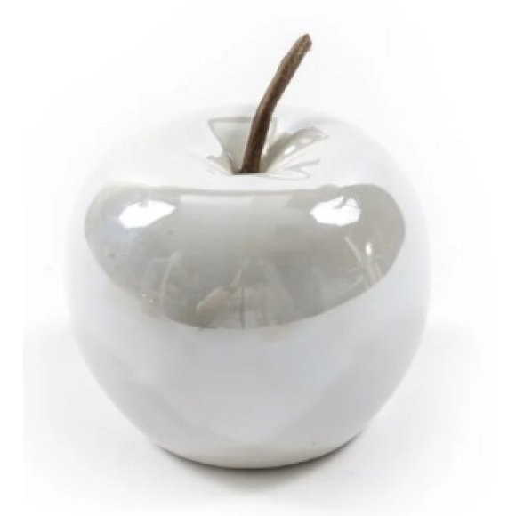 MERCURY MELA BIANCA IN CERAMICA - DIAMETRO 8,5 CM 