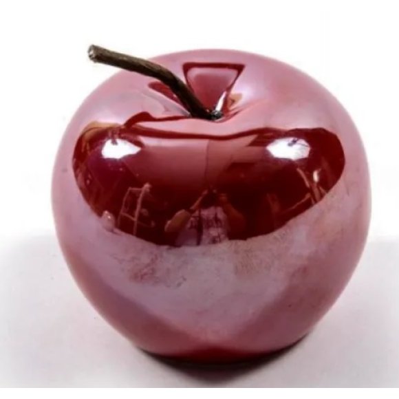 MERCURY MELA ROSSA IN CERAMICA - DIAMETRO 8,5 CM 