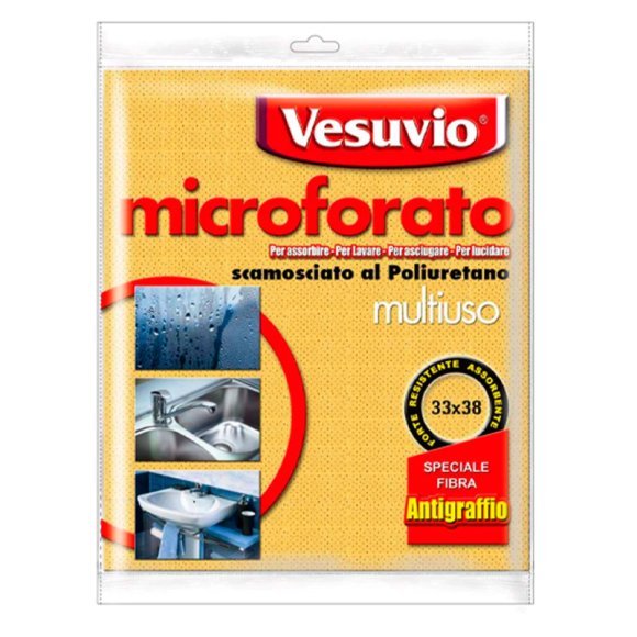 PANNO SCAMOSCIATO MICROFORATO VESUVIO 33 X 38 CM