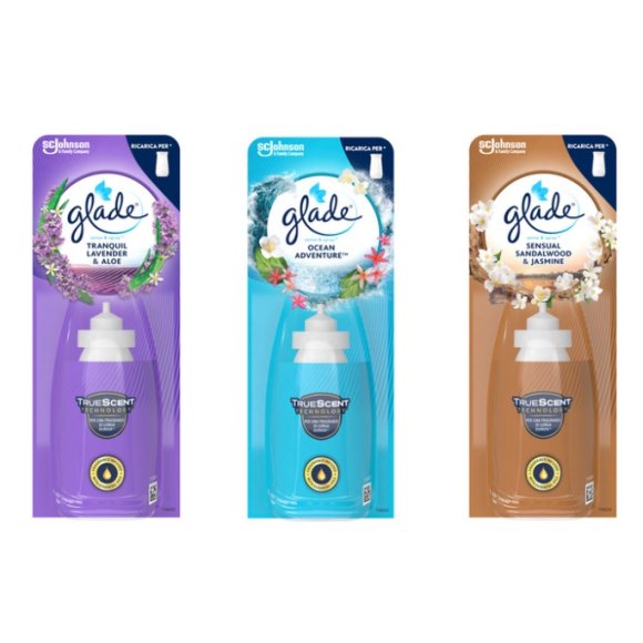 GLADE SENSE & SPRAY AUTOMATICO RICARICA 18 ML - CARTONE ASSORTITO