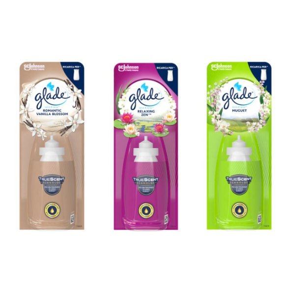 GLADE SENSE & SPRAY AUTOMATICO RICARICA 18 ML ASSORTITA NEL CARTONE