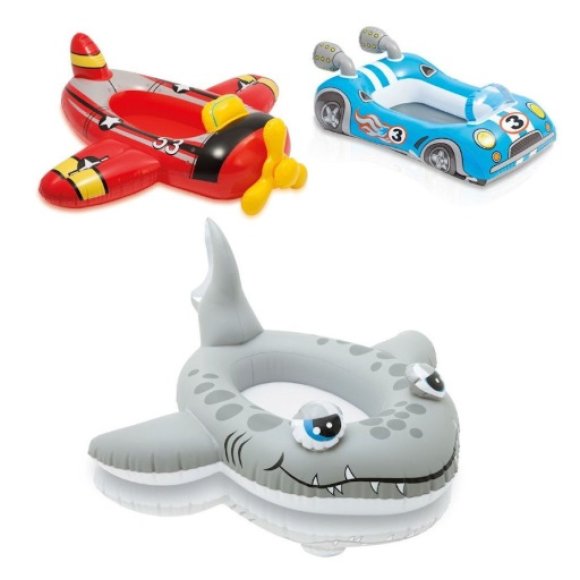 CANOTTINO A FORMA DI AEREO/AUTO/ANIMALI - CM.107x94 