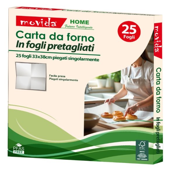 MOVIDA CARTA FORNO 25 FOGLI 33X38