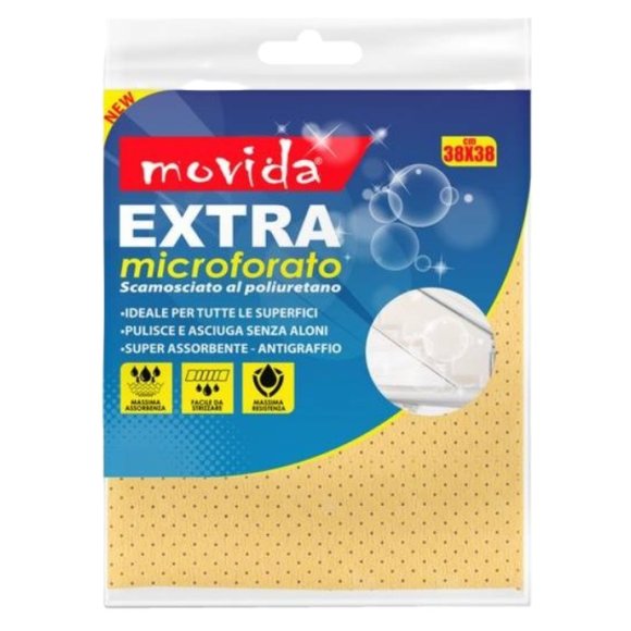 MOVIDA PANNO SCAMOSCIATO MICROFORATO - 38X38