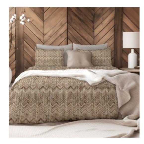 AGADIR COMPLETO LENZUOLO COPRILETTO 2 PIAZZE - NATURALE 