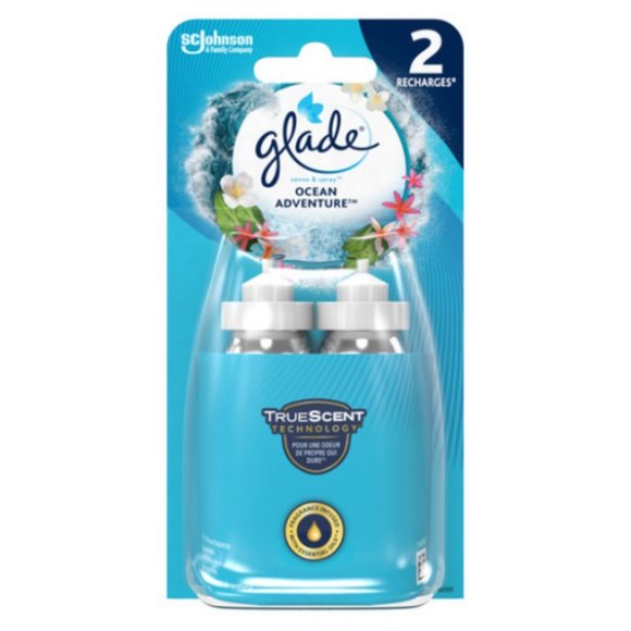 GLADE SENSE & SPRAY AUTOMATICO OCEAN ADVENTURE 2 RICARICHE DA 18 ML
