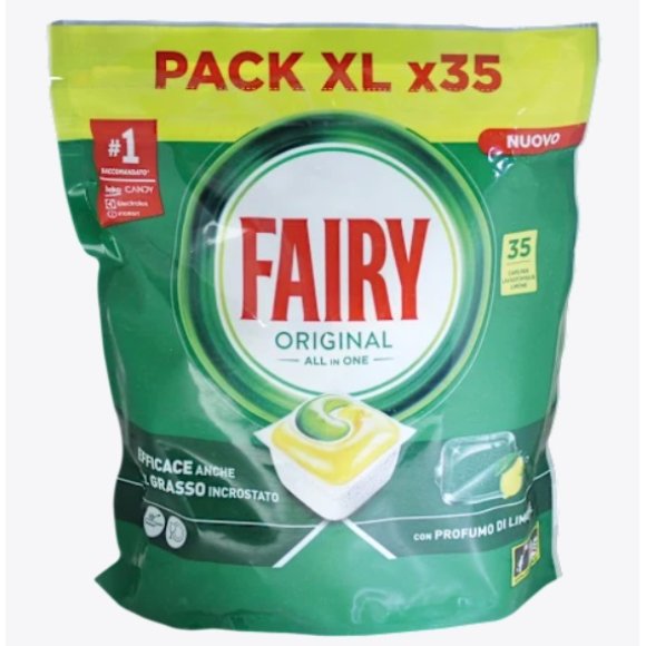 FAIRY ORIGINAL ALL IN ONE CAPS PER LAVASTOVILIE  LIMONE X35
