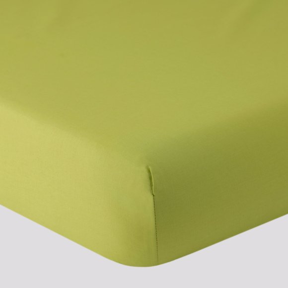 RIVIERA - LENZUOLO MATRIMONIALE CON ANGOLI "PAINT" - VERDE 
