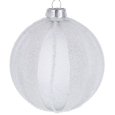NATALE-PALLINA NATALIZIA IN VETRO TRASPARENTE 