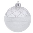 NATALE-PALLINA NATALIZIA IN VETRO TRASPARENTE 
