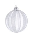 NATALE-PALLINA NATALIZIA IN VETRO TRASPARENTE 