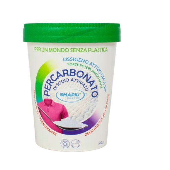 SMAPIU PERCARBONATO DI SODIO ATTIVATO IN POLVERE CAPI COLORATI BARATTOLO CARTA - 500 GR SMAPIU PERCARBONATO DI SODIO ATTIVATO IN POLVERE CAPI COLORATI BARATTOLO CARTA - 500 GR