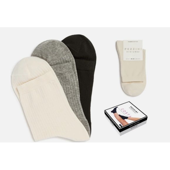 PEZZINI CALZINO DONNA ART.DCZ303 COSTA COLORI ASSORTITI 